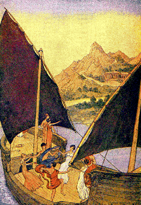 Theseus sails